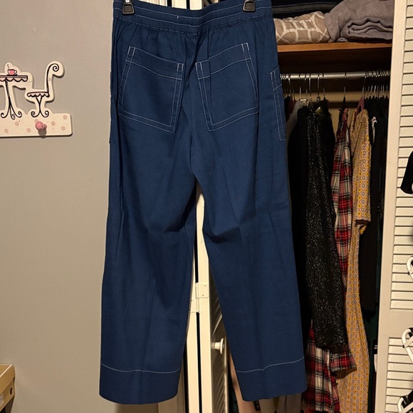 Liverpool Blue Wide Leg Pants - Picture 3 of 3